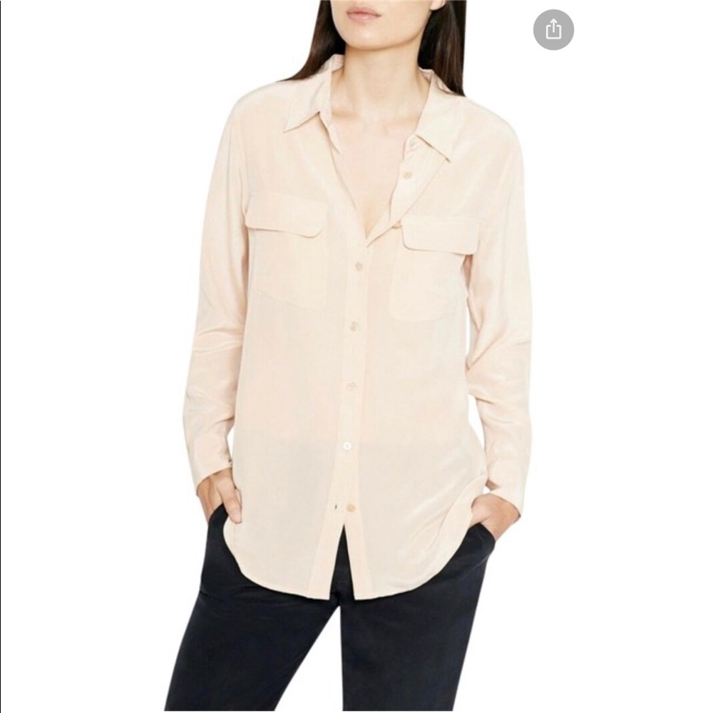 EQUIPMENT Nude Silk Shirt